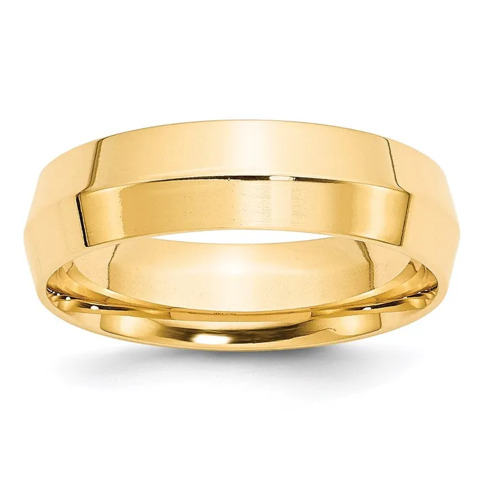 Rings Goldia Solid 14K Yellow Gold 6mm Knife Edge Comfort Fit MensWomens Wedding Band Ring Size 95 Rings Goldia Solid 14K Yellow Gold 6mm Knife Edge Comfort Fit MensWomens Wedding Band Ring Size 95