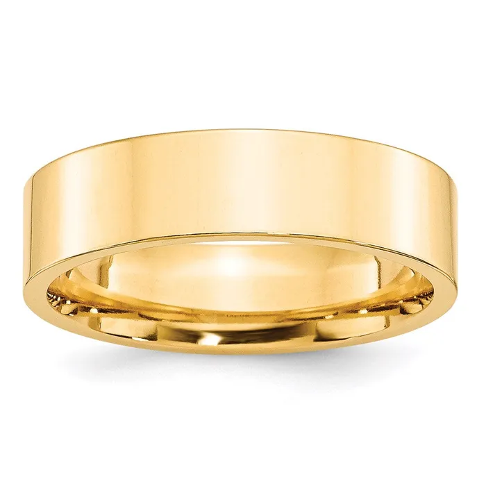 Rings Goldia Solid 14K Yellow Gold 6mm Standard Flat Comfort Fit MensWomens Wedding Band Ring Size 85 Rings Goldia Solid 14K Yellow Gold 6mm Standard Flat Comfort Fit MensWomens Wedding Band Ring Size 85
