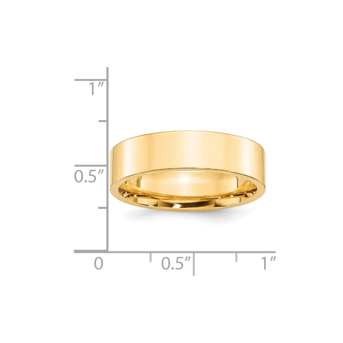 Rings Goldia Solid 14K Yellow Gold 6mm Standard Flat Comfort Fit MensWomens Wedding Band Ring Size 85 Rings Goldia Solid 14K Yellow Gold 6mm Standard Flat Comfort Fit MensWomens Wedding Band Ring Size 85