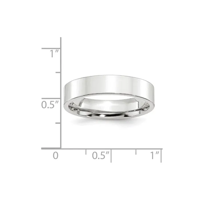 Rings Goldia Solid 18K White Gold 5mm Standard Flat Comfort Fit MensWomens Wedding Band Ring Size 7 Rings Goldia Solid 18K White Gold 5mm Standard Flat Comfort Fit MensWomens Wedding Band Ring Size 7