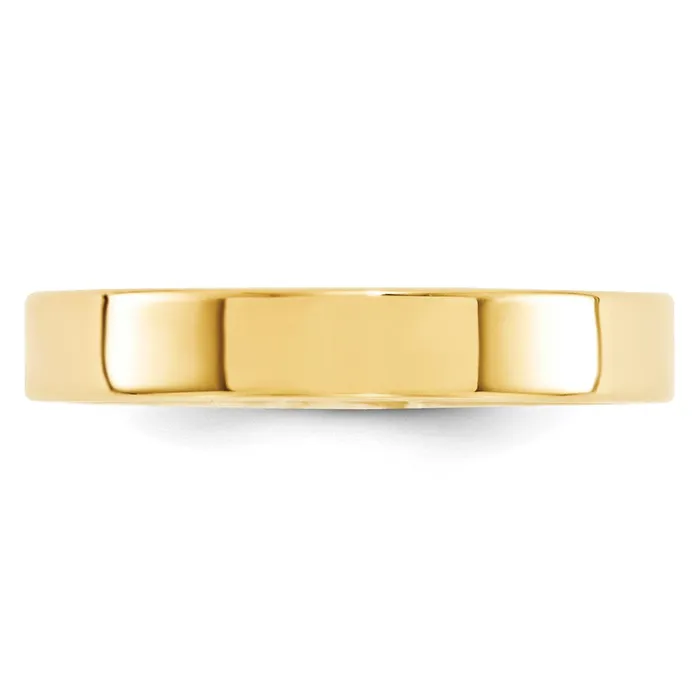 Rings Goldia Solid 18K Yellow Gold 4mm Standard Flat Comfort Fit MensWomens Wedding Band Ring Size 75 Rings Goldia Solid 18K Yellow Gold 4mm Standard Flat Comfort Fit MensWomens Wedding Band Ring Size 75