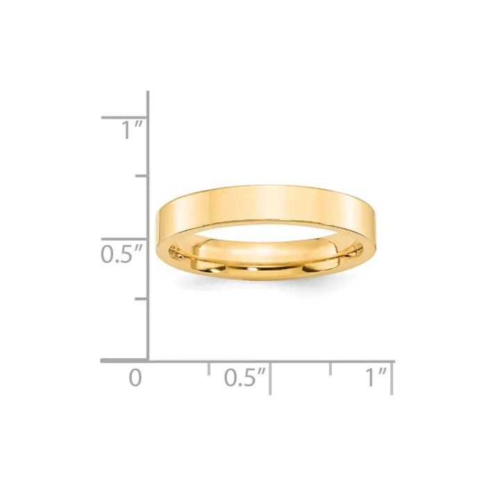 Rings Goldia Solid 18K Yellow Gold 4mm Standard Flat Comfort Fit MensWomens Wedding Band Ring Size 75 Rings Goldia Solid 18K Yellow Gold 4mm Standard Flat Comfort Fit MensWomens Wedding Band Ring Size 75