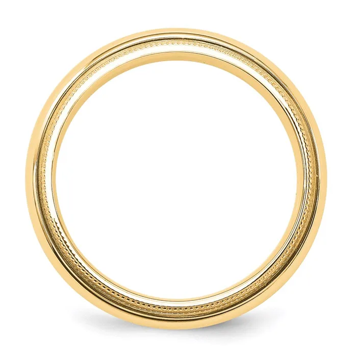 Rings Goldia Solid 18K Yellow Gold 5mm Milgrain Comfort Fit MensWomens Wedding Band Ring Size 13 Rings Goldia Solid 18K Yellow Gold 5mm Milgrain Comfort Fit MensWomens Wedding Band Ring Size 13
