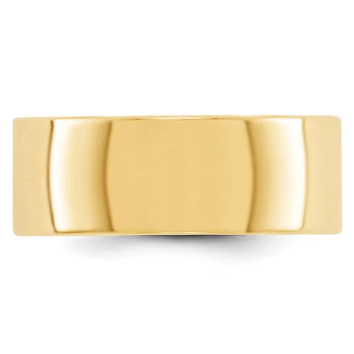Rings Goldia Solid 18K Yellow Gold 8mm Light Weight Flat MensWomens Wedding Band Ring Size 75 Rings Goldia Solid 18K Yellow Gold 8mm Light Weight Flat MensWomens Wedding Band Ring Size 75
