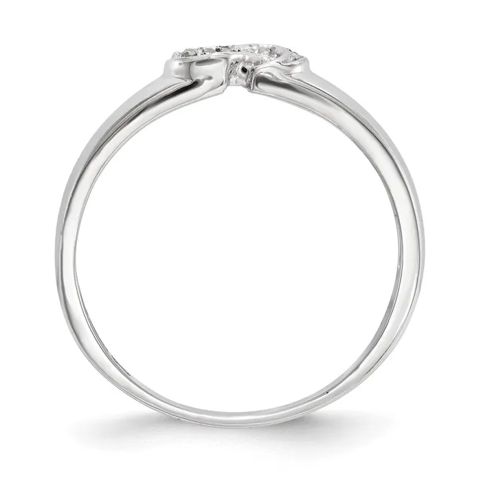Rings Goldia Sterling Silver Diamond Infinity Symbol Ring