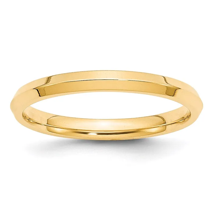 Rings Solid 14K Yellow Gold 25mm Knife Edge Comfort Fit MensWomens Wedding Band Ring Size 6 Goldia Rings Solid 14K Yellow Gold 25mm Knife Edge Comfort Fit MensWomens Wedding Band Ring Size 6 Goldia