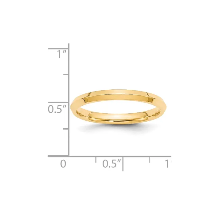 Rings Solid 14K Yellow Gold 25mm Knife Edge Comfort Fit MensWomens Wedding Band Ring Size 6 Goldia Rings Solid 14K Yellow Gold 25mm Knife Edge Comfort Fit MensWomens Wedding Band Ring Size 6 Goldia