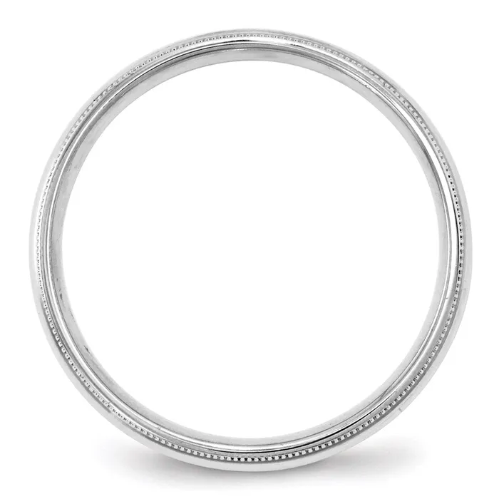 Rings Solid 18K White Gold 4mm Milgrain Comfort Fit MensWomens Wedding Band Ring Size 9 Goldia Rings Solid 18K White Gold 4mm Milgrain Comfort Fit MensWomens Wedding Band Ring Size 9 Goldia