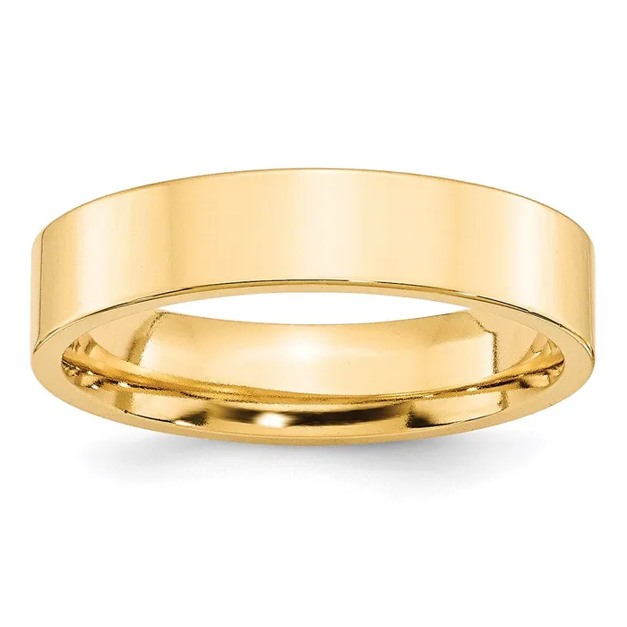 Rings Solid 18K Yellow Gold 5mm Standard Flat Comfort Fit MensWomens Wedding Band Ring Size 75 Goldia Rings Solid 18K Yellow Gold 5mm Standard Flat Comfort Fit MensWomens Wedding Band Ring Size 75 Goldia