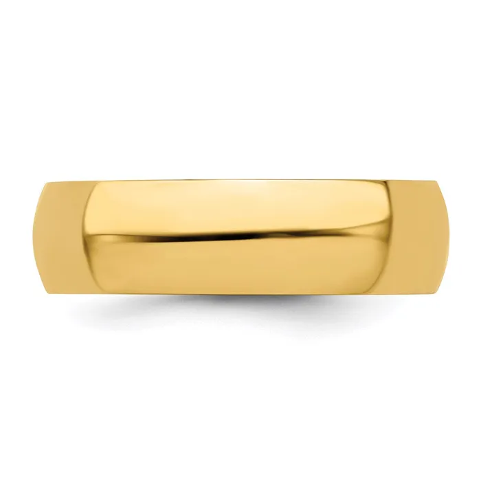 Rings Solid 18K Yellow Gold 6mm Half Round MensWomens Wedding Band Ring Size 125 Goldia Rings Solid 18K Yellow Gold 6mm Half Round MensWomens Wedding Band Ring Size 125 Goldia
