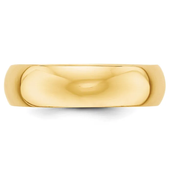 Rings Solid 18K Yellow Gold 6mm Half Round MensWomens Wedding Band Ring Size 125 Goldia Rings Solid 18K Yellow Gold 6mm Half Round MensWomens Wedding Band Ring Size 125 Goldia