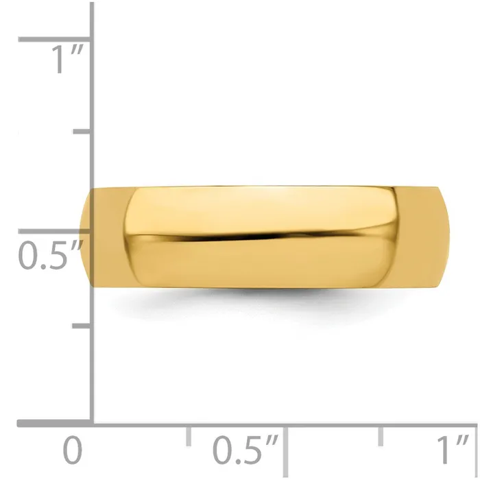 Rings Solid 18K Yellow Gold 6mm Half Round MensWomens Wedding Band Ring Size 125 Goldia Rings Solid 18K Yellow Gold 6mm Half Round MensWomens Wedding Band Ring Size 125 Goldia