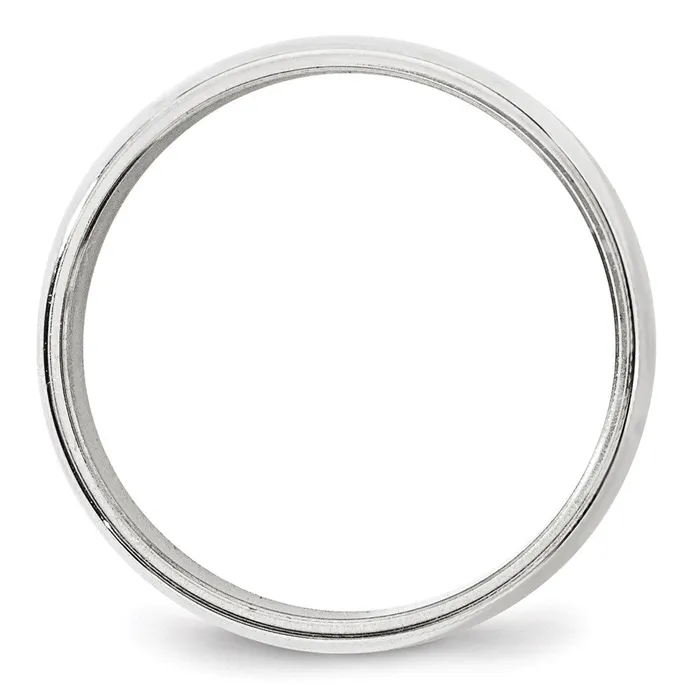 Solid 10K White Gold 8mm Milgrain Half Round MensWomens Wedding Band Ring Size 10 Goldia Rings Solid 10K White Gold 8mm Milgrain Half Round MensWomens Wedding Band Ring Size 10 Goldia Rings