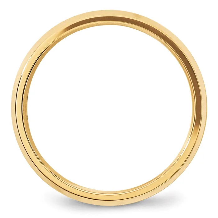 Solid 10K Yellow Gold 5mm Bevel Edge Comfort Fit MensWomens Wedding Band Ring Size 135 Goldia Rings Solid 10K Yellow Gold 5mm Bevel Edge Comfort Fit MensWomens Wedding Band Ring Size 135 Goldia Rings