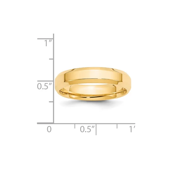 Solid 10K Yellow Gold 5mm Bevel Edge Comfort Fit MensWomens Wedding Band Ring Size 135 Goldia Rings Solid 10K Yellow Gold 5mm Bevel Edge Comfort Fit MensWomens Wedding Band Ring Size 135 Goldia Rings