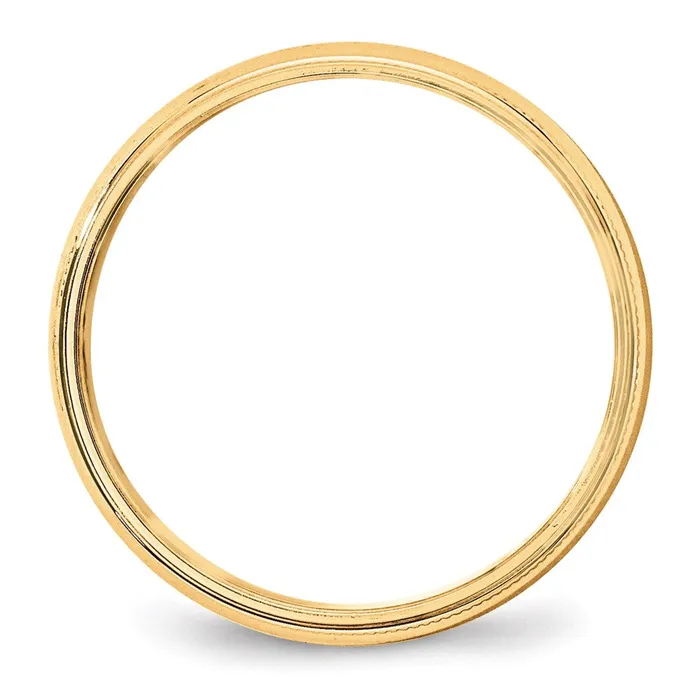 Solid 10K Yellow Gold 5mm Light Weight Milgrain Half Round MensWomens Wedding Band Ring Size 75 Goldia Rings Solid 10K Yellow Gold 5mm Light Weight Milgrain Half Round MensWomens Wedding Band Ring Size 75 Goldia Rings