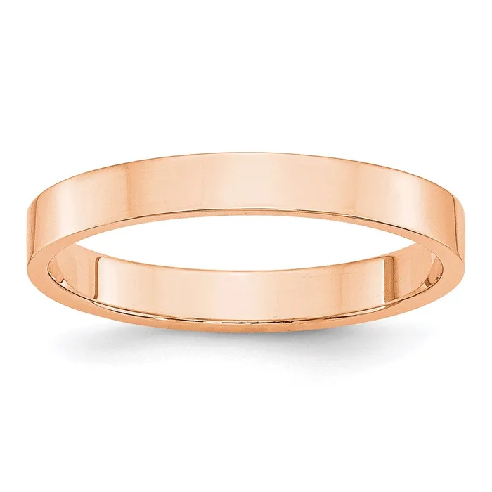 Solid 10K Yellow Gold Rose Gold 3mm Light Weight Flat MensWomens Wedding Band Ring Size 4 Goldia Rings Solid 10K Yellow Gold Rose Gold 3mm Light Weight Flat MensWomens Wedding Band Ring Size 4 Goldia Rings