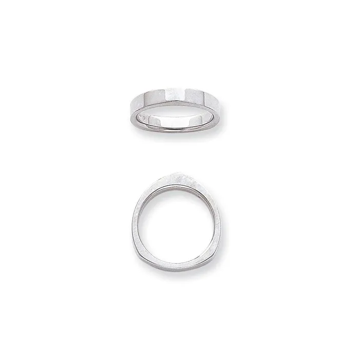 Solid 10K Yellow Gold White Gold Flat SquareRocker Comfort Fit MensWomens Wedding Band Ring Size 6 Goldia Rings Solid 10K Yellow Gold White Gold Flat SquareRocker Comfort Fit MensWomens Wedding Band Ring Size 6 Goldia Rings