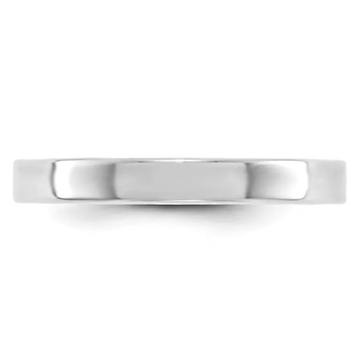 Solid 14K White Gold 3mm Light Weight Flat MensWomens Wedding Band Ring Size 45 Goldia Rings Solid 14K White Gold 3mm Light Weight Flat MensWomens Wedding Band Ring Size 45 Goldia Rings