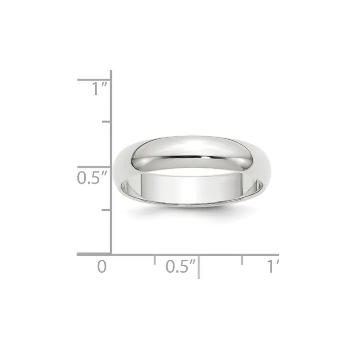 Solid 14K Yellow Gold White Gold 5mm HalfRound MensWomens Wedding Band Ring Size 9 Goldia Rings Solid 14K Yellow Gold White Gold 5mm HalfRound MensWomens Wedding Band Ring Size 9 Goldia Rings