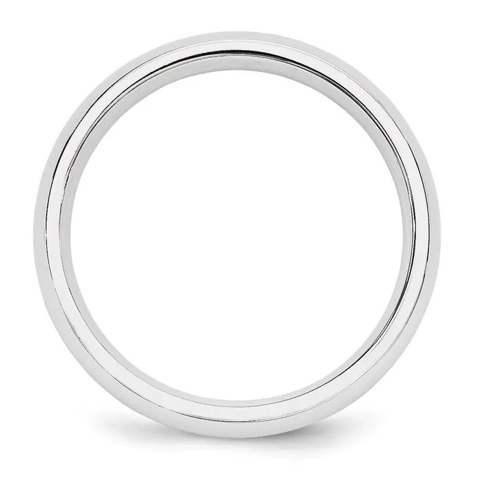 Solid 18K White Gold 5mm Standard Comfort Fit MensWomens Wedding Band Ring Size 14 Goldia Rings Solid 18K White Gold 5mm Standard Comfort Fit MensWomens Wedding Band Ring Size 14 Goldia Rings