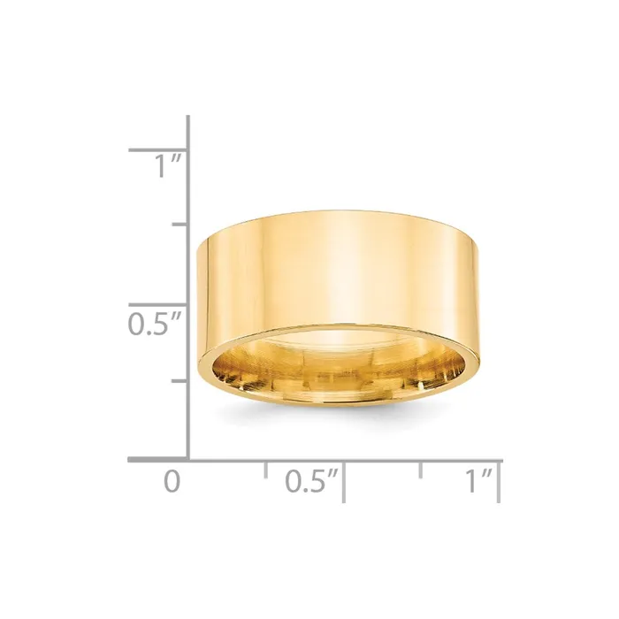 Solid 18K Yellow Gold 10mm Standard Flat Comfort Fit MensWomens Wedding Band Ring Size 85 Goldia Rings Solid 18K Yellow Gold 10mm Standard Flat Comfort Fit MensWomens Wedding Band Ring Size 85 Goldia Rings