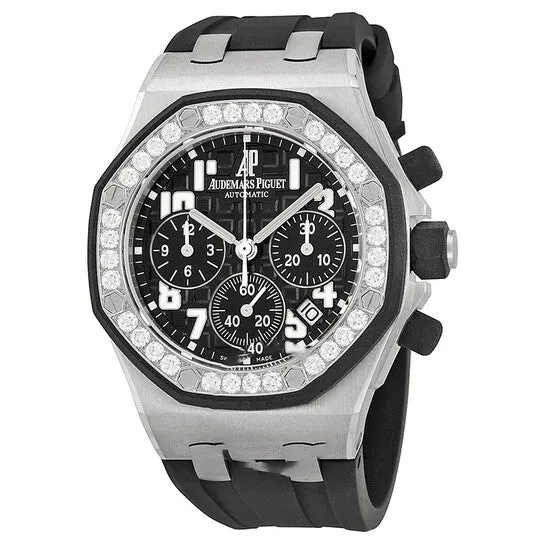 Watches JMS always Original Audemars Piguet Royal Oak Offshore Black Dial Ladies Watch 26048SKZZD002CA01 Watches JMS always Original Audemars Piguet Royal Oak Offshore Black Dial Ladies Watch 26048SKZZD002CA01