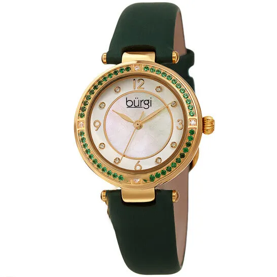Watches JMS always Original Burgi Quartz White Dial Green Leather Ladies Watch BUR251GN Watches JMS always Original Burgi Quartz White Dial Green Leather Ladies Watch BUR251GN