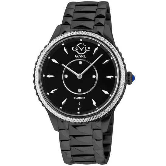 Watches JMS always Original GV2 by Gevril Siena Quartz Black Dial Diamond Ladies Watch 11703425 Watches JMS always Original GV2 by Gevril Siena Quartz Black Dial Diamond Ladies Watch 11703425