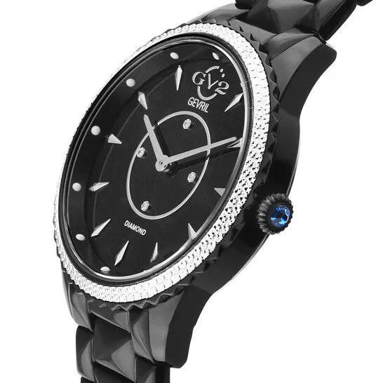 Watches JMS always Original GV2 by Gevril Siena Quartz Black Dial Diamond Ladies Watch 11703425 Watches JMS always Original GV2 by Gevril Siena Quartz Black Dial Diamond Ladies Watch 11703425