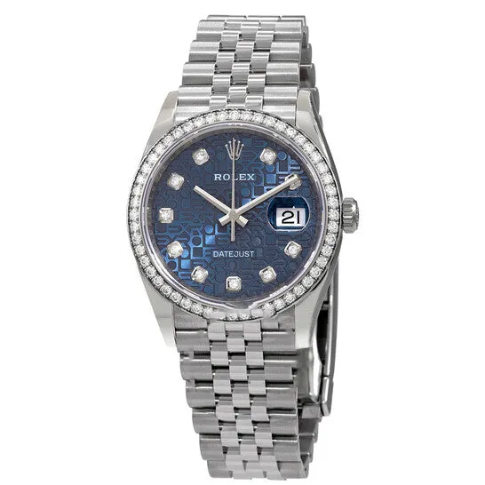 Watches JMS always Original Rolex Datejust 36 Blue Jubilee Diamond Diall Automatic Unisex Watch 126284BLJDJ Watches JMS always Original Rolex Datejust 36 Blue Jubilee Diamond Diall Automatic Unisex Watch 126284BLJDJ