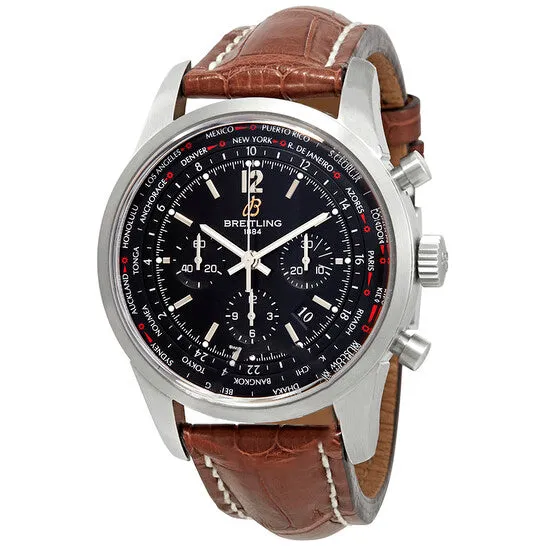 Watches Original Breitling Transocean Unitime Pilot Chronograph Automatic Chronometer Mens Leather Watch AB0510U6BC26756P JMS always Watches Original Breitling Transocean Unitime Pilot Chronograph Automatic Chronometer Mens Leather Watch AB0510U6BC26756P JMS always