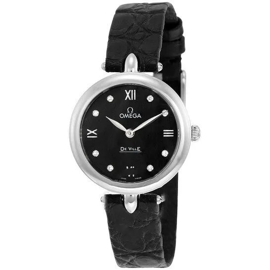 Watches Original Omega De Ville Prestige Black Dial Ladies Watch 42413276051001 JMS always