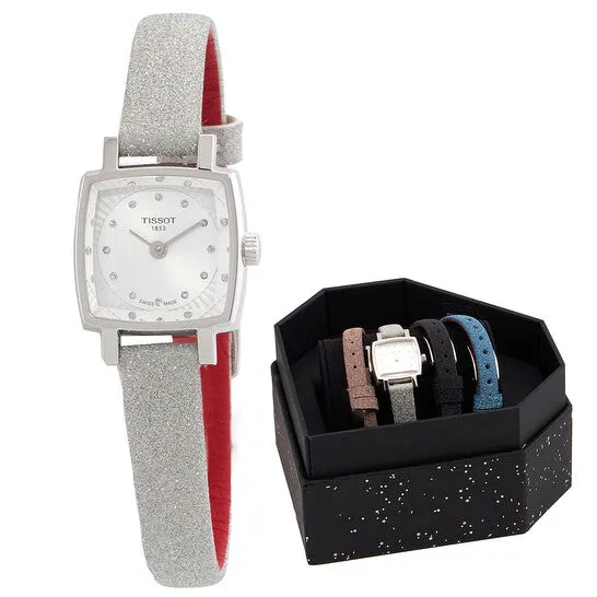 Watches Original Tissot Lovely Square Festive Kit Quartz Diamond Silver Dial Ladies Watch T0581091703602 JMS always Watches Original Tissot Lovely Square Festive Kit Quartz Diamond Silver Dial Ladies Watch T0581091703602 JMS always